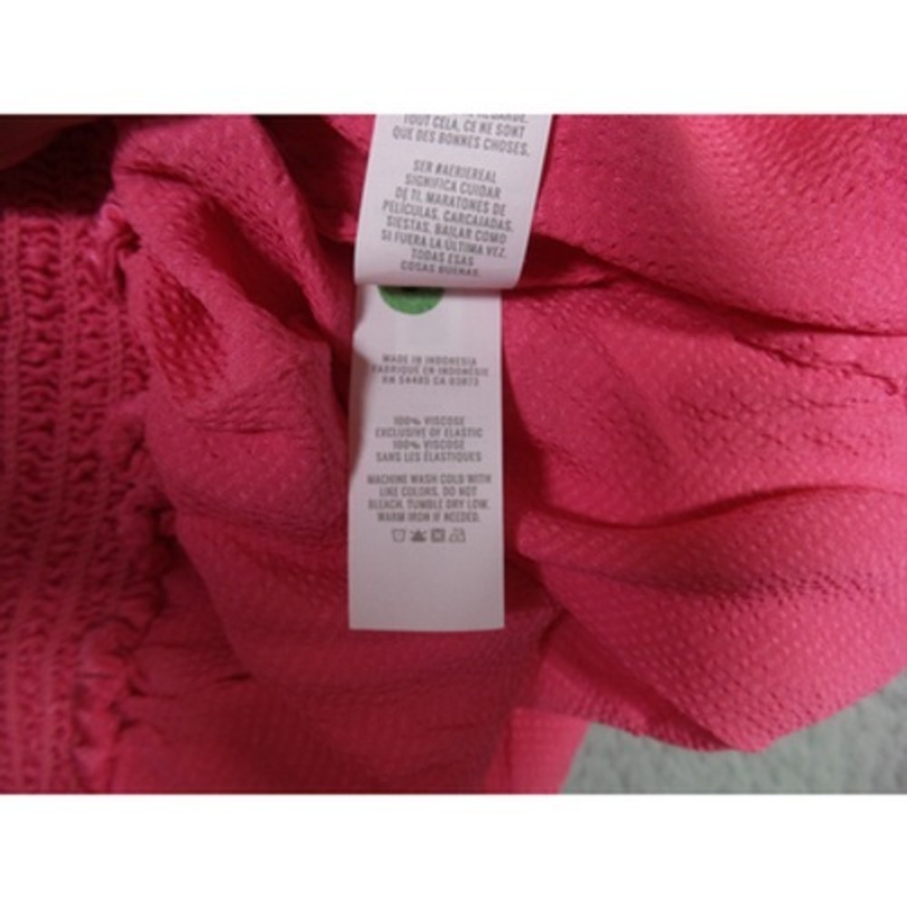 Aerie Skirt Womens Size Small Pink Uptown Mini Smocked Waistband Ruched NWT - Picture 12 of 12